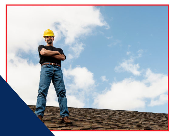 roofer standing on the roof