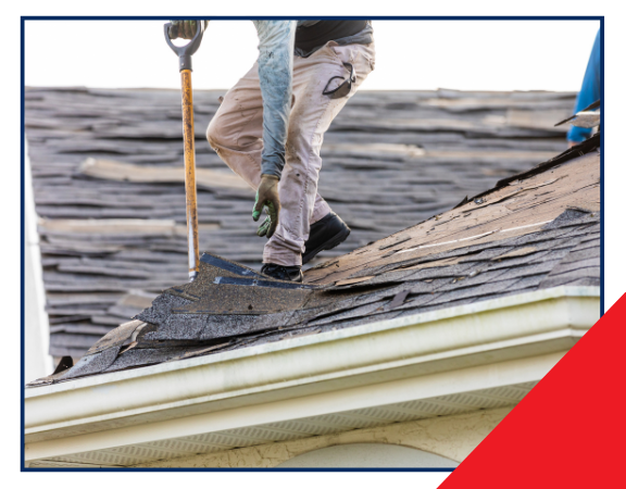 removing damaged shingles