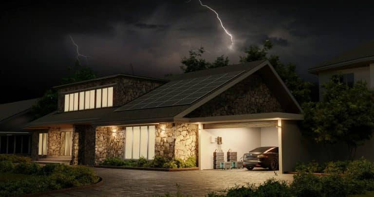 storm over home